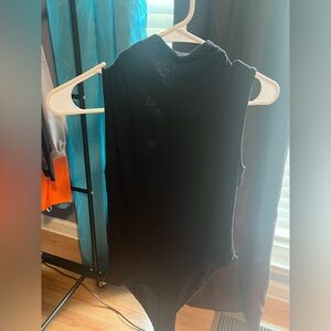 Black Cross Back Bodysuit